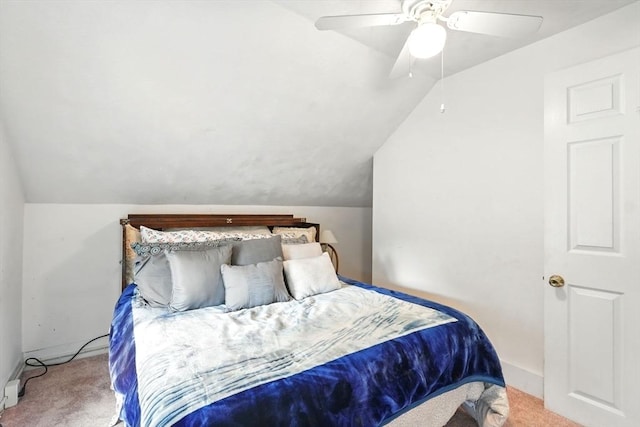 7 Gaston St, Easthampton, MA 01027 - bedroom featuring carpet flooring, vaulted ceiling, and ceiling fan