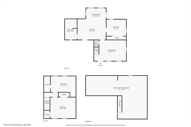 7 Gaston St, Easthampton, MA 01027 - home floor plan