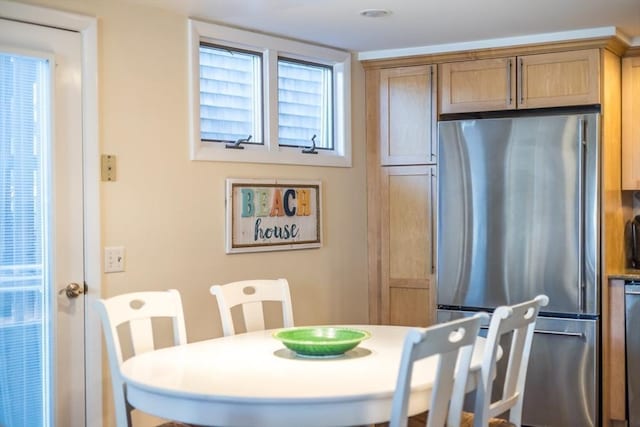 view of dining space