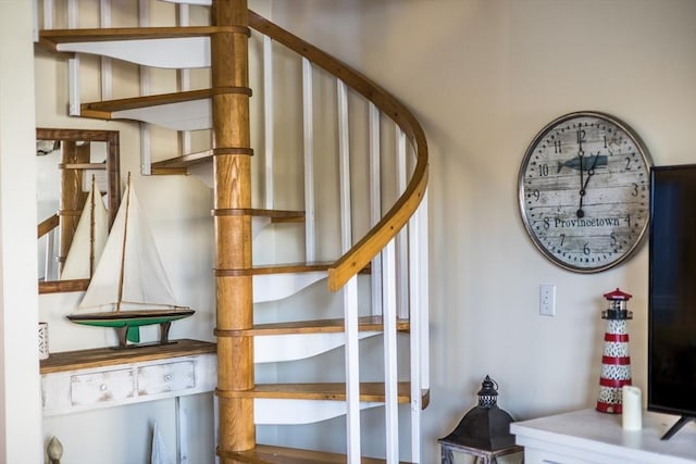 view of stairway