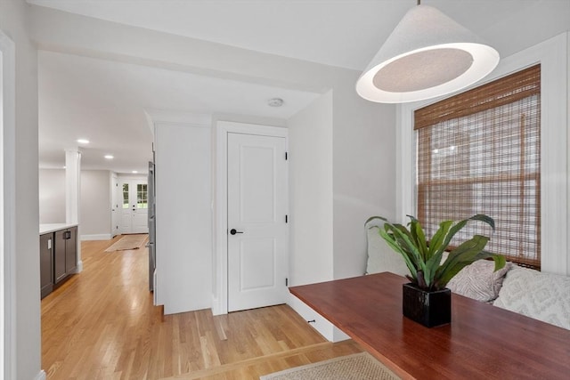 2028 Main St, Concord, MA 01742 - dining area featuring light wood-style floors and recessed lighting
