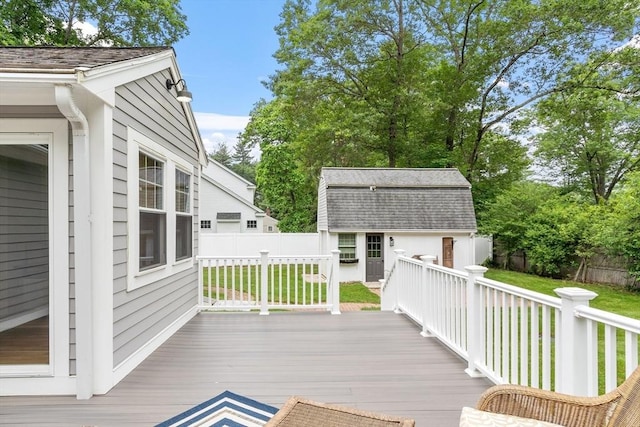 2028 Main St, Concord, MA 01742 - deck with a storage unit