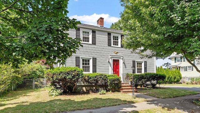 15 Maple St, Salem, MA 01970 - colonial inspired home featuring a chimney