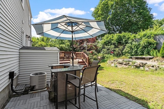 15 Maple St, Salem, MA 01970 - view of patio / terrace with a deck and outdoor dining area
