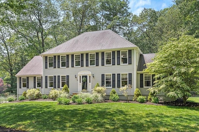 80 Christian Way, North Andover, MA 01845 - colonial inspired home featuring a front lawn and a shingled roof