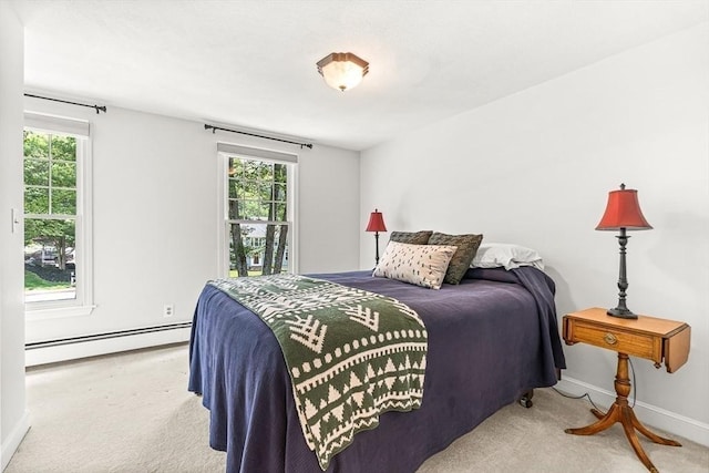 80 Christian Way, North Andover, MA 01845 - carpeted bedroom featuring a baseboard radiator and baseboards