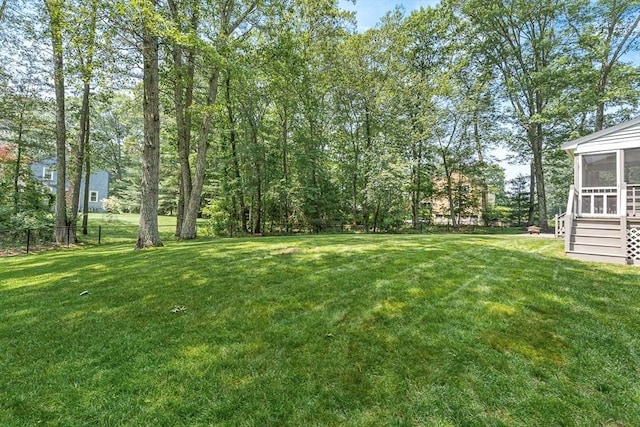 80 Christian Way, North Andover, MA 01845 - view of yard with a sunroom