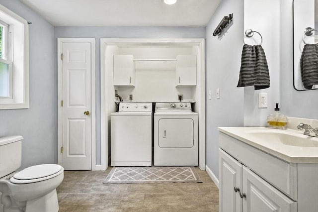 13 Hoyt Ave, Amesbury, MA 01913 - bathroom featuring washing machine and dryer and vanity