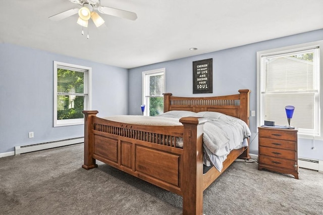 13 Hoyt Ave, Amesbury, MA 01913 - carpeted bedroom with baseboard heating and multiple windows