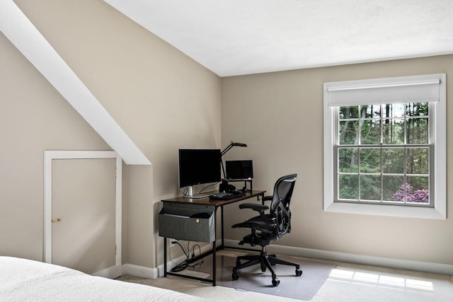 42 Howe St, Ipswich, MA 01938 - bedroom with carpet floors, baseboards, and an office area