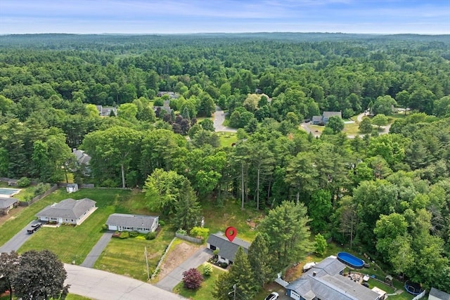 42 Howe St, Ipswich, MA 01938 - aerial overview of property's location with a forest