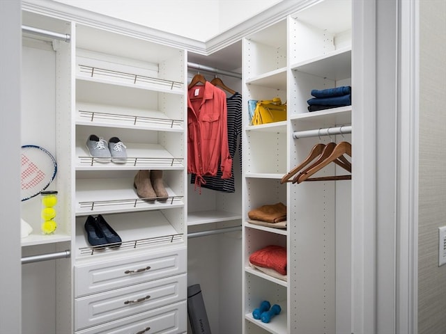 view of closet