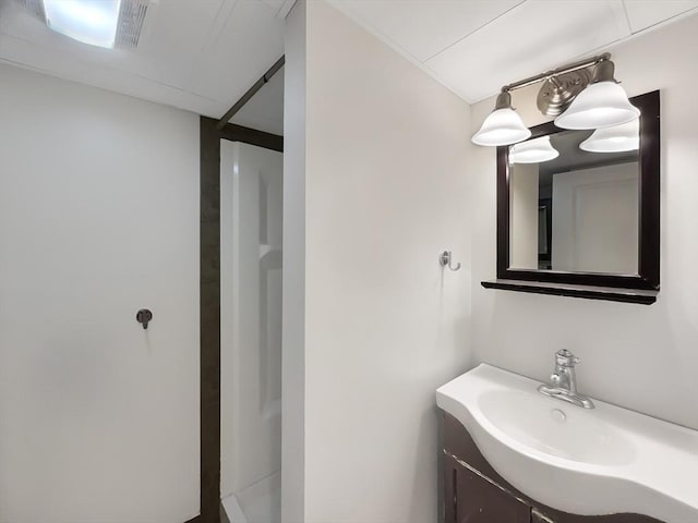 444 Lowell St, Reading, MA 01867 - full bathroom featuring vanity and a shower
