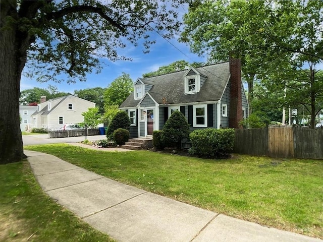 444 Lowell St, Reading, MA 01867 - cape cod-style house featuring a chimney