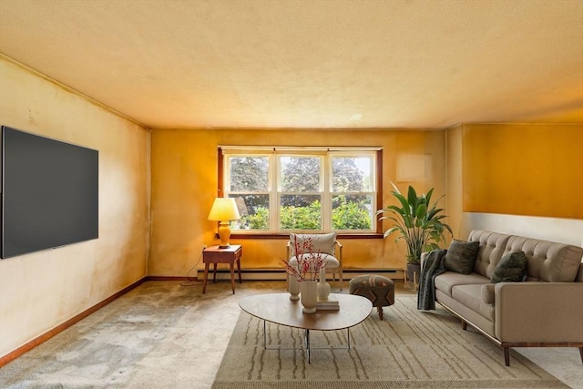 79 Chapel St, Gardner, MA 01440 - living room featuring baseboard heating and carpet floors