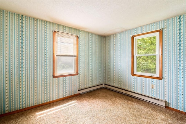 79 Chapel St, Gardner, MA 01440 - unfurnished room featuring a textured ceiling and a baseboard radiator