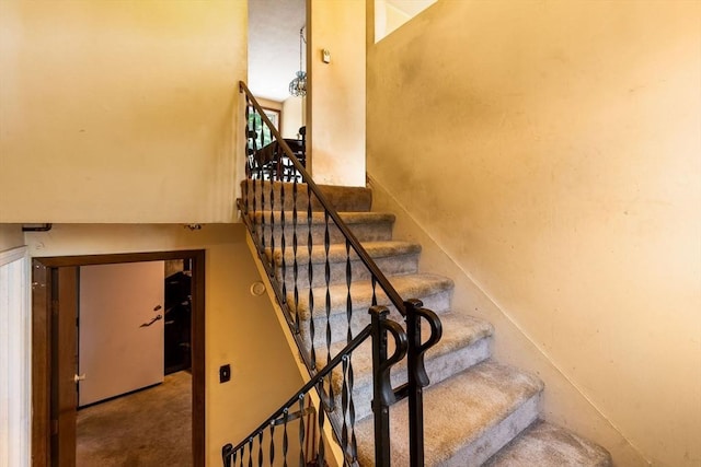 79 Chapel St, Gardner, MA 01440 - stairway with carpet flooring