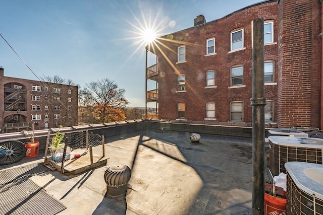 view of patio with central air condition unit