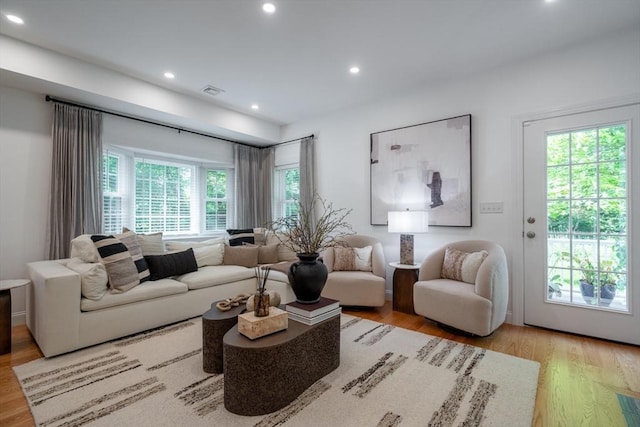 16 Border Rd, Reading, MA 01867 - living room with light wood-style floors and recessed lighting