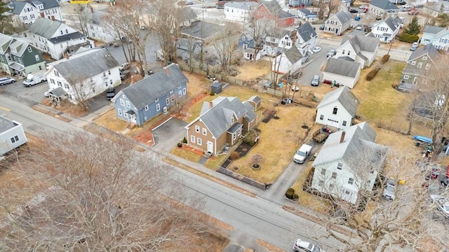 aerial view featuring a residential view