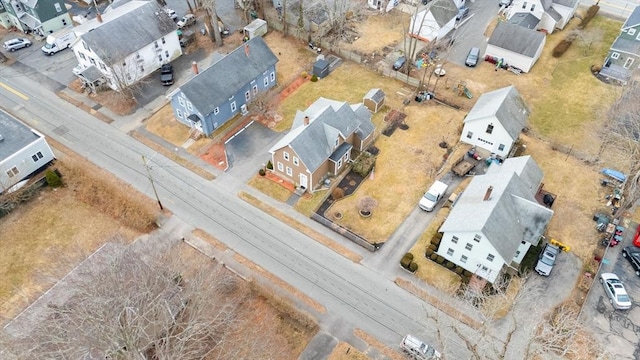 bird's eye view with a residential view