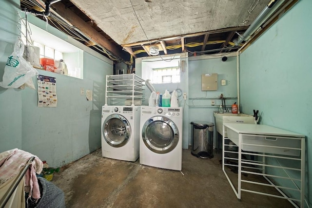 149 Milton Ave, Boston, MA 02124 - laundry area with washer and clothes dryer