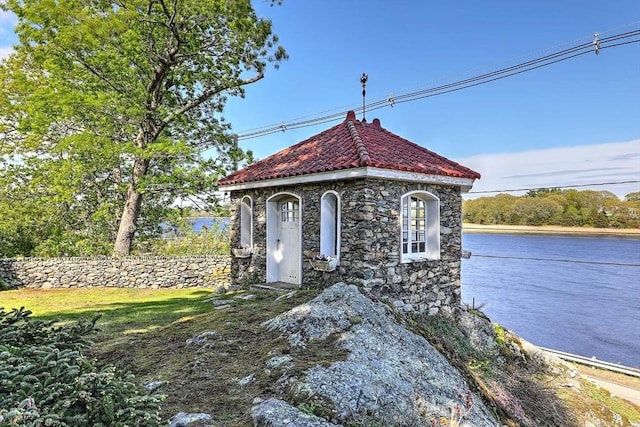 2386 Pleasant, Dighton, MA 02715 - view of outdoor structure featuring a water view