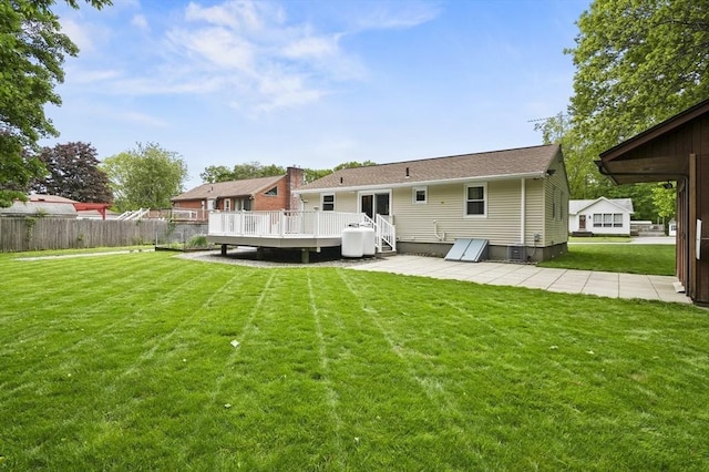 4 Polito Dr, Worcester, MA 01604 - back of house featuring a deck, a patio, and central air condition unit