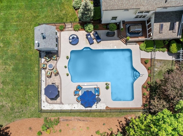 8 Riverside Ter, Easton, MA 02356 - aerial view of a pool area