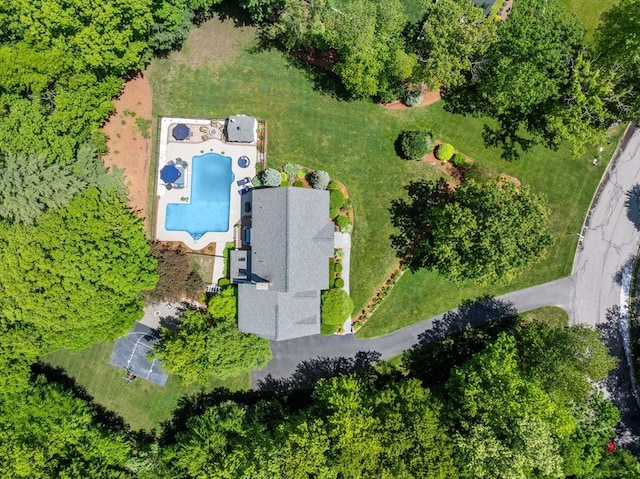 8 Riverside Ter, Easton, MA 02356 - bird's eye view of a pool area