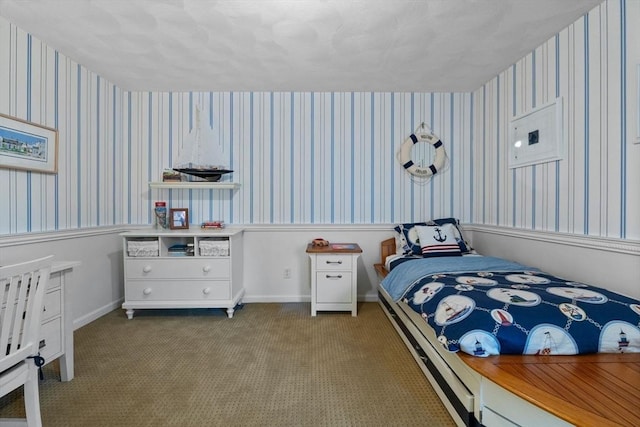 18 Dale St Unit 7A, Andover, MA 01810 - carpeted bedroom featuring wallpapered walls