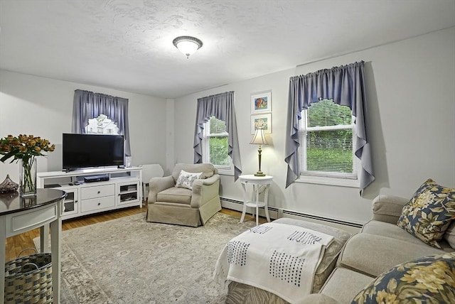 13 Delaval Rd, Worcester, MA 01606 - living area with a baseboard radiator and wood finished floors