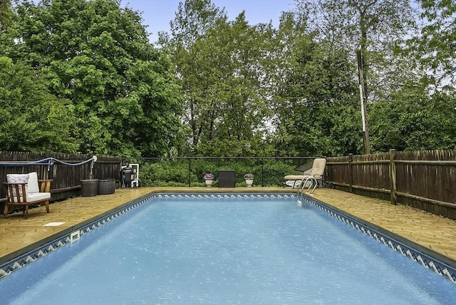 13 Delaval Rd, Worcester, MA 01606 - view of pool with a fenced backyard and view of wooded area