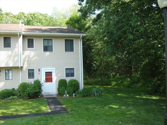 16 Heather Ln Unit 16, Bridgewater, MA 02324 - view of front of home with a front yard