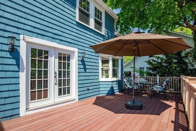 127 Mutton Ln, Weymouth, MA 02189 - wooden terrace featuring french doors