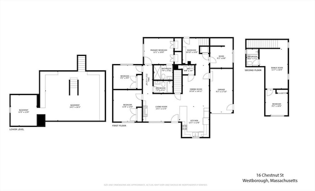 16 Chestnut St, Westborough, MA 01581 - room layout