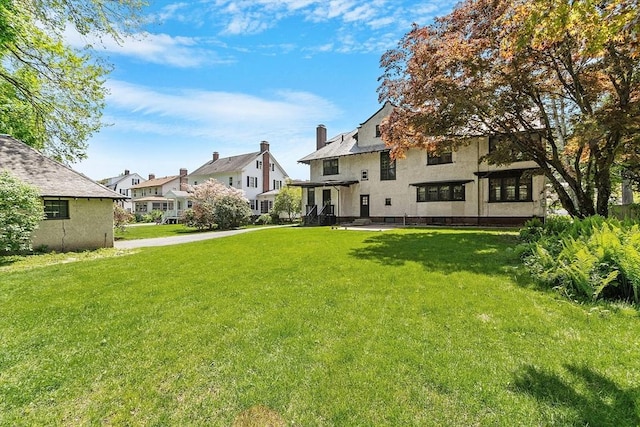 298 Highland St, Worcester, MA 01602 - view of green lawn featuring a residential view