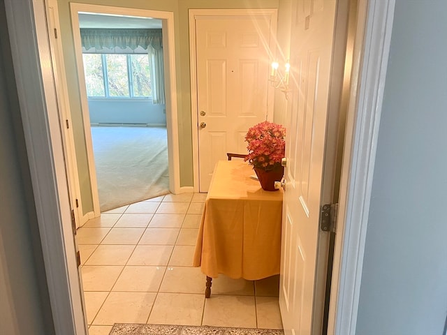 bathroom featuring tile patterned flooring