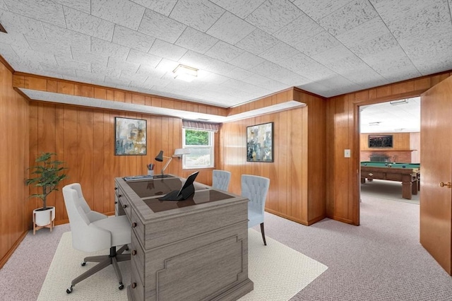 24 Skyridge Dr, Somers, CT 06071 - carpeted home office with billiards table and wood walls