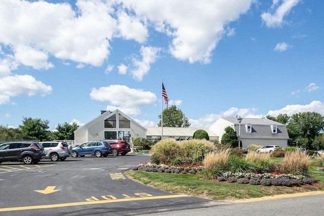 view of uncovered parking lot