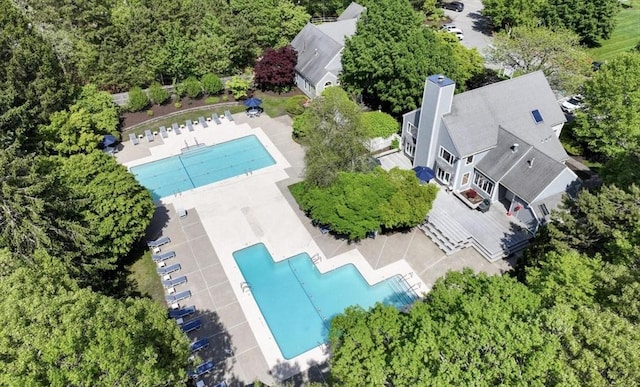 drone / aerial view