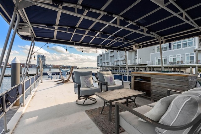 1 13th St Dock B, Unit Dock B, Boston, MA 02129 - view of patio / terrace featuring a water view