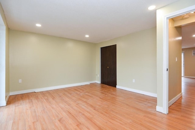 1186 Worcester Rd Unit 1221, Framingham, MA 01702 - spare room with light wood-style flooring, baseboards, and recessed lighting
