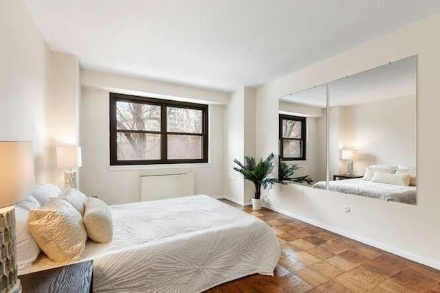 bedroom with baseboards