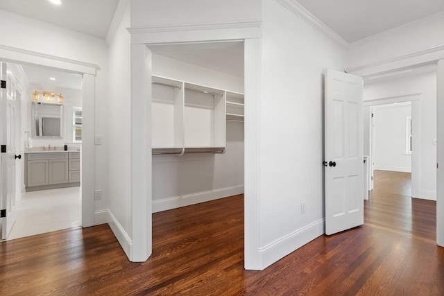 interior space featuring sink