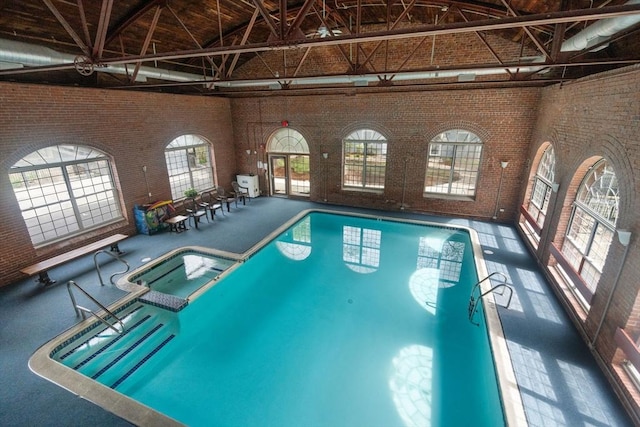 7 S Stone Mill Dr Unit 403, Dedham, MA 02026 - view of pool with a pool with connected hot tub