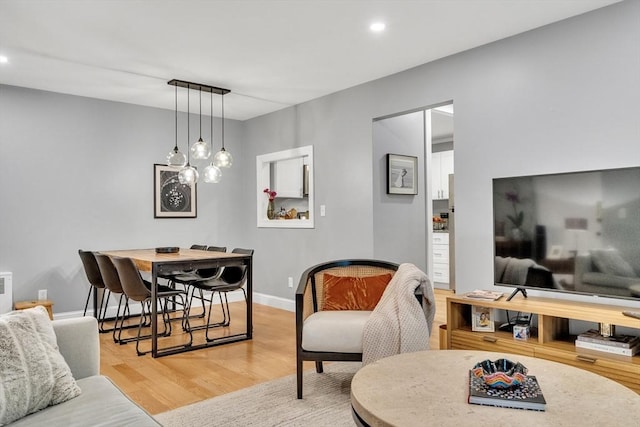 32 Juniper St Unit 91, Brookline, MA 02445 - living room with light wood-type flooring and recessed lighting