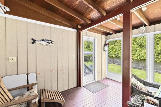 58 Spring St, Weymouth, MA 02188 - sunroom / solarium with beamed ceiling