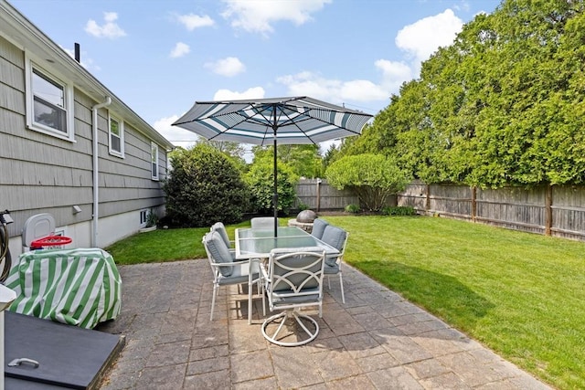 58 Spring St, Weymouth, MA 02188 - view of patio featuring outdoor dining area