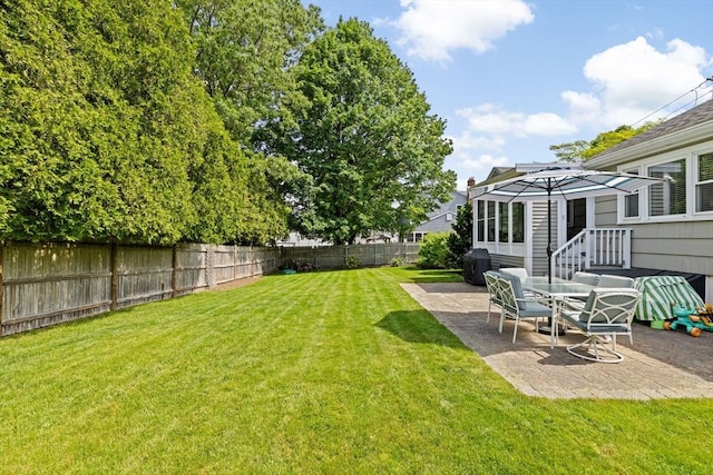 58 Spring St, Weymouth, MA 02188 - view of yard featuring a patio